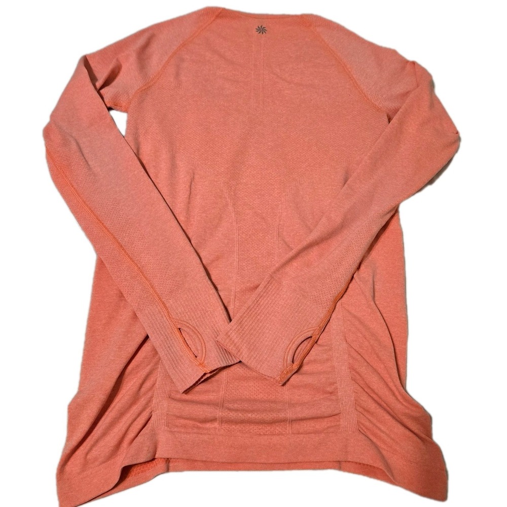 Athleta 2 Piece Bundle Orange Outdoors Gym And Speedlight Seamless Stretch Small - Picture 9 of 10